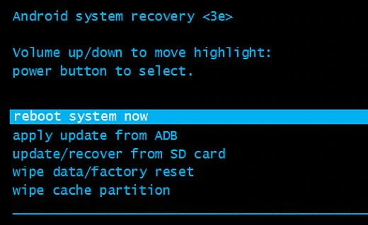 Reboot system