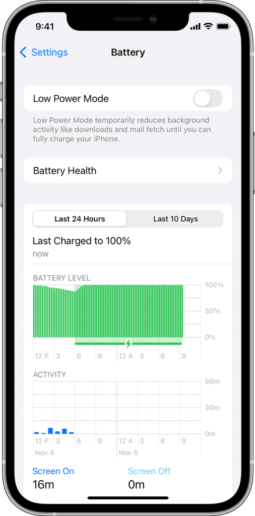 Tracking Battery Usage and Performance