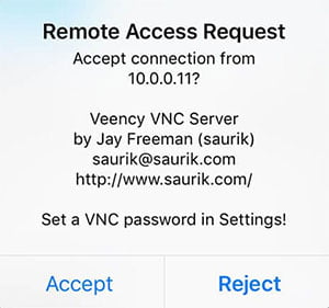 Remote access request