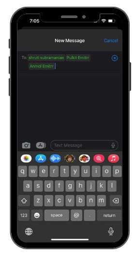 How To Send Text To Multiple Contacts Without Group Message Through iOS